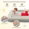 Inflatable kids Bed with Raised Rails, Electric Pump, for Home and Travel